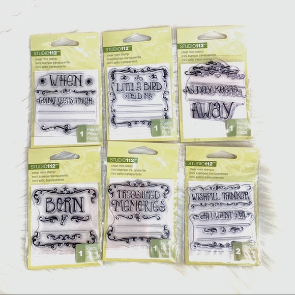 {3/$25} STAMPS clear cling NEW crafts scrapbook - Picture 1 of 6